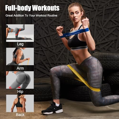 Mini Loop Resistance Bands for Legs - 6 cm Wide, Premium Latex