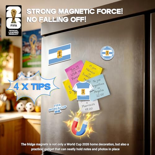 FIFA World Cup 2026 Fridge Magnet - Argentina Fan Souvenir