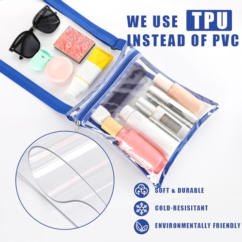 Clear Stadium Event Bag for Women - Blue