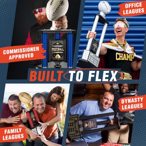 26" Fantasy Football Trophy - 19-Year Perpetual Award, Customizable