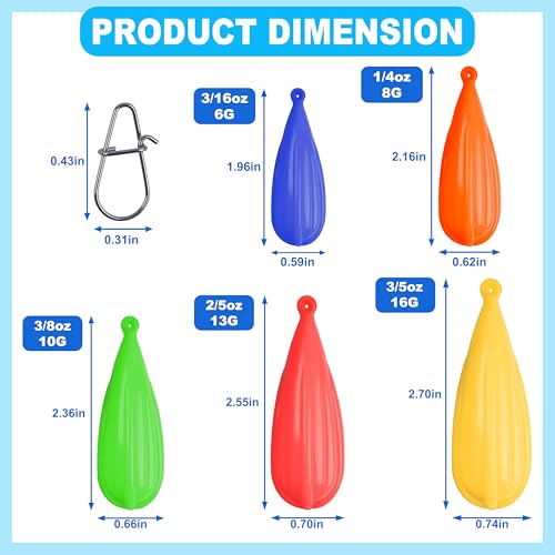 Fishing Practice Plugs - 5pcs Silicone Casting Weights for Kids