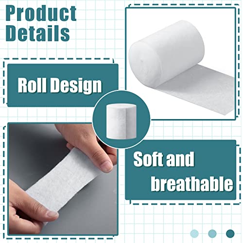 Soft Cast Padding Bandage - 6 Rolls, 2 Inch x 8.8 Ft