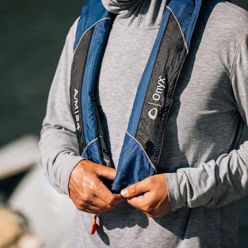 Automatic/Manual Inflatable Life Jacket - Blue, USCG Approved