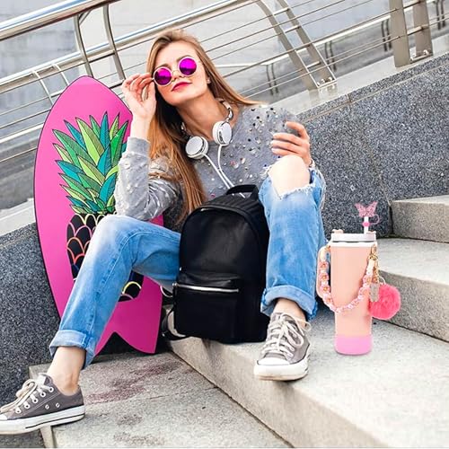 7PCS Tumbler Accessories Set - Pink for Stanley Cup