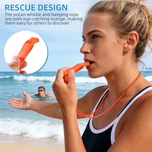 Emergency Safety Whistles 12 Pack with Lanyard - 120dB Loud