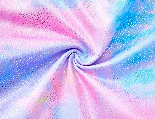 Girls Tie Dye Ballet Leotard Dress with Skirt - 6-7 Years