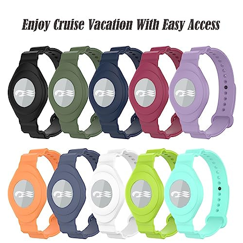 Princess Cruise Medallion Holder - Soft Silicone Wrist Strap - White