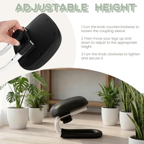 Adjustable Kneeling Meditation Stool - Ergonomic Black Bench