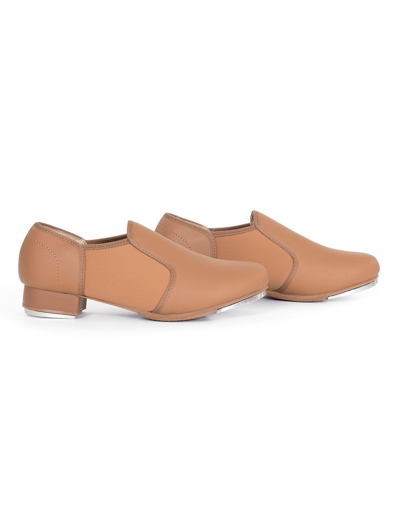 Theatricals Adult Slip-On Tap Shoes Light Suntan 05.0 T9100