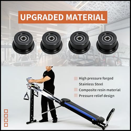 Replacement Wheels for Total Gym 1000-1900 Models - 4 Pack