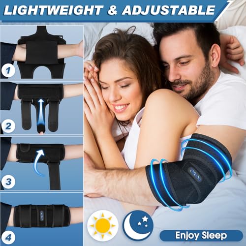 Elbow Brace for Cubital Tunnel - Ulnar Nerve Support, Black - One Size