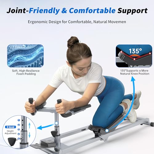 Full Body Low-Impact Cardio Trainer – Adjustable Grips & Knee Support | Basic Model+LCD
