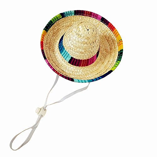 Mini Sombrero Top Hat Headband - Beige Fiesta Party Accessory