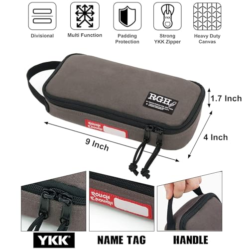 Rough Enough Small Tool Bag Pouch Canvas Portable Box Organizer Case with Zipper Handle for Motorcycle Bike