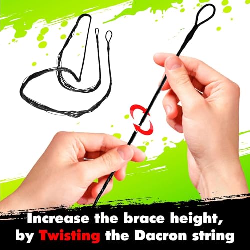 Dacron Bow String Replacement for Recurve & Longbow Bows - 44-70 Inches
