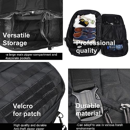 3-in-1 Military Backpack Duffle Bag for Travel & Gym