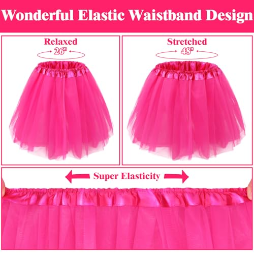 Tutu for Women Adults 5 Layered Tulle Skirt Halloween Skirts 80S