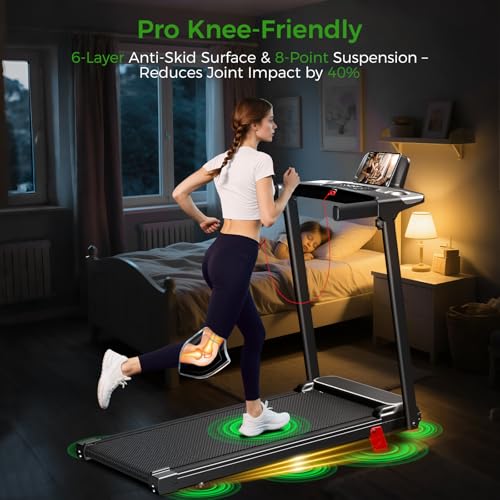 Foldable Treadmill for Home - 3-in-1 Walking Pad with Incline - Silver Black1
