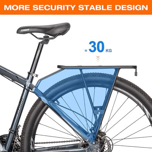 CXWXC Bike Cargo Rack 26-27.5 Inch for Disc & Non-Disc Brake Mountain & Touring Bikes