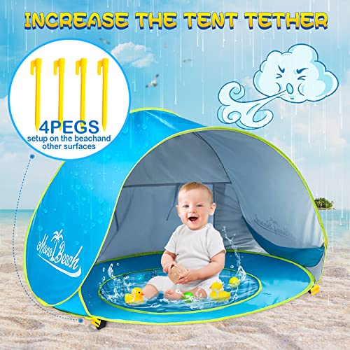 Baby Beach Tent Pop Up Portable Shade Pool with UV Protection