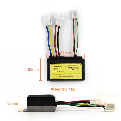 L-faster 12V/24V 250W E Scooter Bike Parts Motor Controller Speed Controller for Scooter Mini Bike (12V 250W)