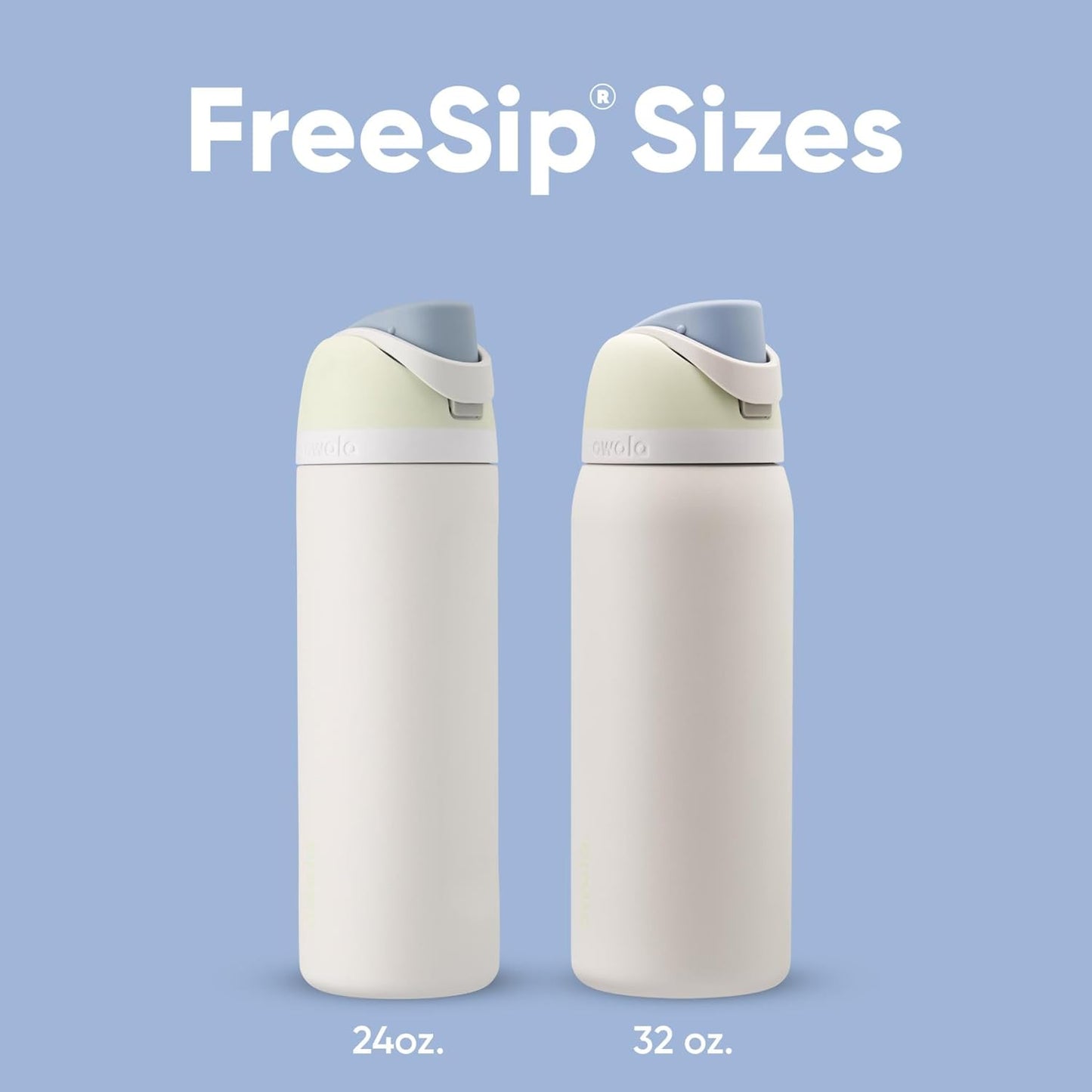 Owala FreeSip Insulated Stainless Steel Water Bottle - 32 oz BPA-Free with Straw | Iced Breeze Color