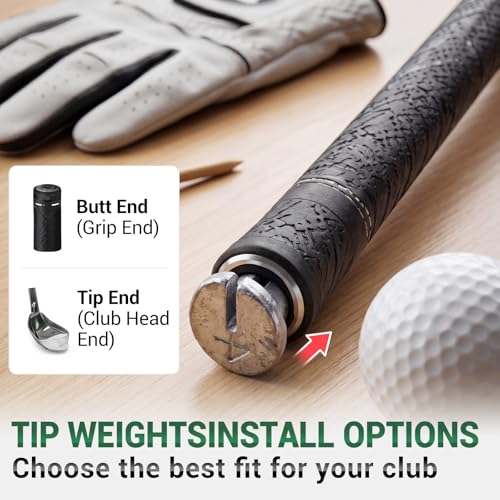 ElaraBerry 50-Piece Thin Golf Club Shaft Weights Set for Swing Weight Adjustment