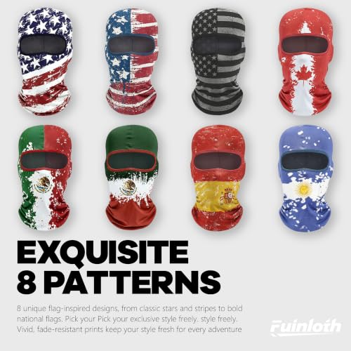 Balaclava Ski Mask - Summer UV Protection & Cooling - US Flag 1