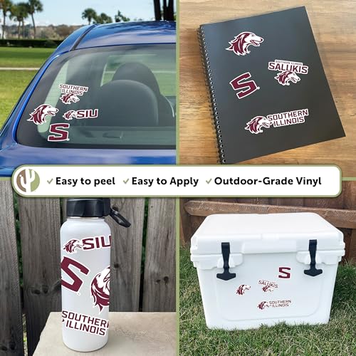 Southern Illinois University Salukis Sticker Decal - Officially Licensed Sports Fan Accessory