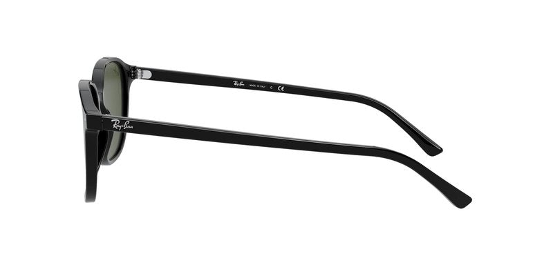 Ray-Ban Unisex RB2193 Leonard Square Sunglasses, Black/G-15 Green, 55 mm