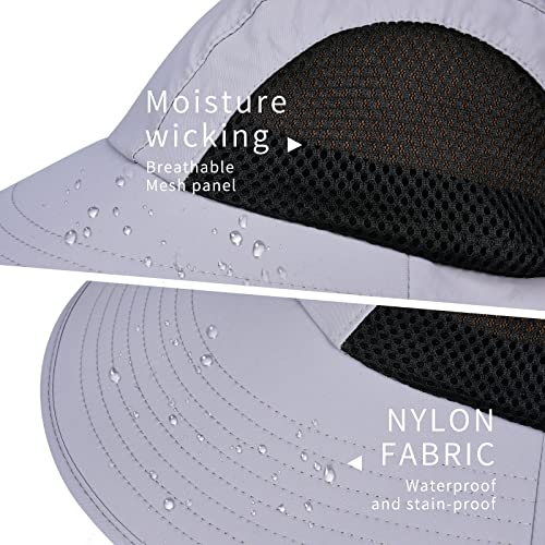 Sun Hat for Men & Women with Neck Flap UPF 50+ UV Protection Fishing Hat - Pink, Size 6 3/4-6 7/8, 1 Pack
