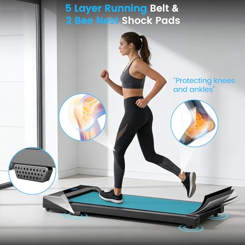 Under Desk Walking Treadmill with Remote Control - Compact & Adjustable