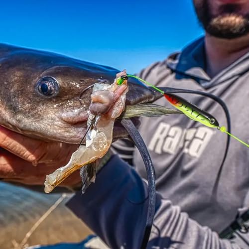 Catfish Float Rig with Rattling Propeller & Circle Hooks - 6/0 Hook Catfish Rig - 3 PCS