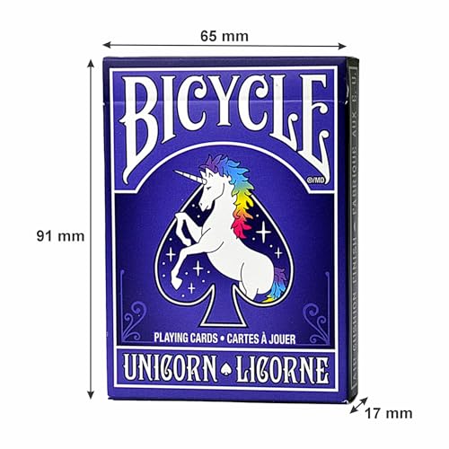Unicorn Playing Cards - Bicycle Deck with Themed Design