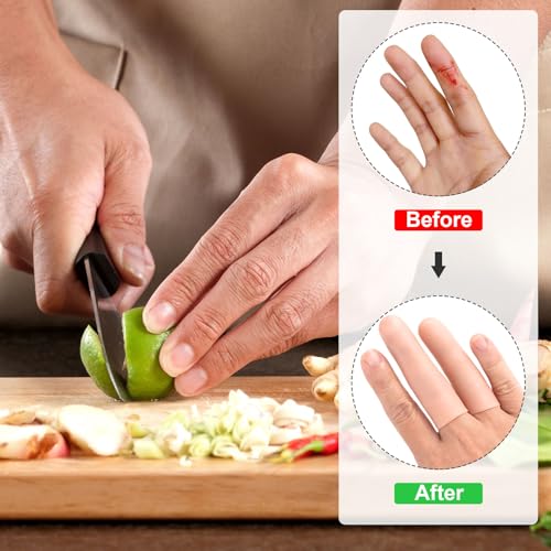 Gel Finger Support Protector Caps - 10pcs Small Beige
