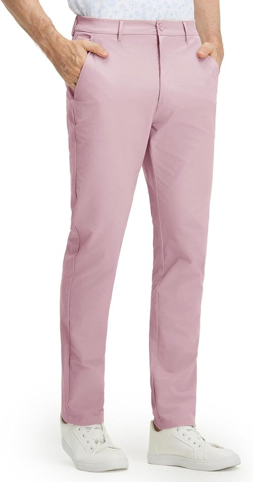 M MAELREG Men's Golf Pants - Stretch Cotton Blend, Lightweight 5-Pocket Design, Regular Fit