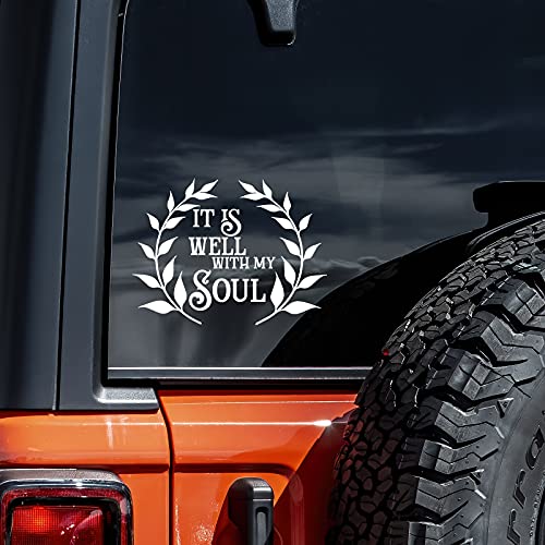It Is Well with My Soul Vinyl Decal Sticker - 5.5" x 4"