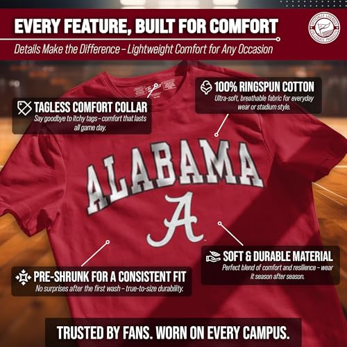 NCAA Cotton T-Shirt for Men and Women - Officially Licensed