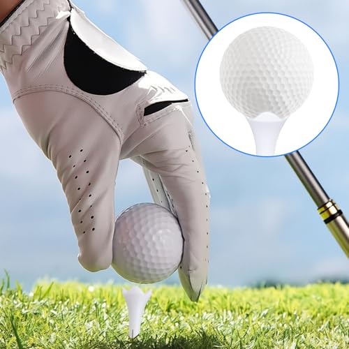 30-Pack 4-Prong Golf Tees - Durable Plastic Short Tees for Stable Performance