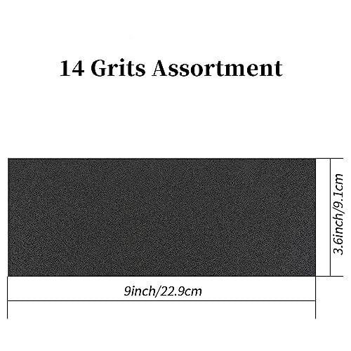 Sandpaper Assortment 80 to 5000 Assorted Grit Sanding Sheets Wet Dry Fine Sand Paper Pack for Wood Furniture, Car Polishing, Wall Repair£¬Metal Sanding, 28 Sheets