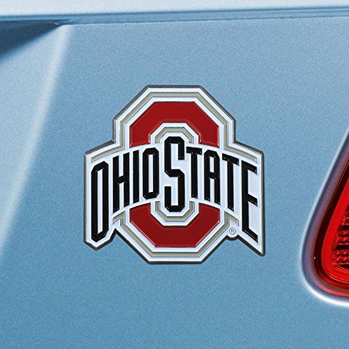 Ohio State Buckeyes 3D Metal Auto Emblem - Heavy Duty Chrome