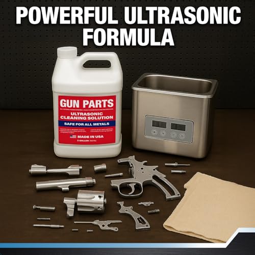 Samorillo Ultrasonic Gun Cleaning Solution - Concentrated 8-Gallon Formula for Firearm Maintenance