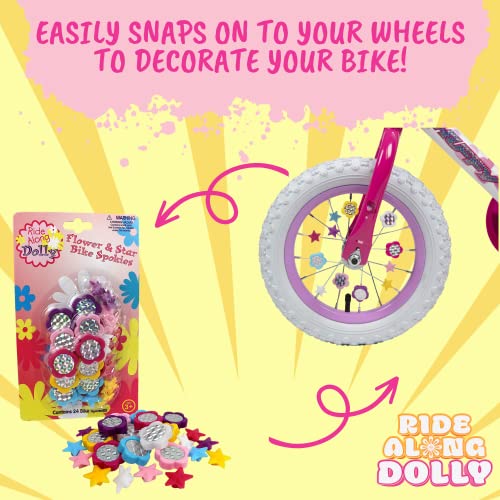 24pc Kids Bike Spoke Decorations - Flower & Star Designs