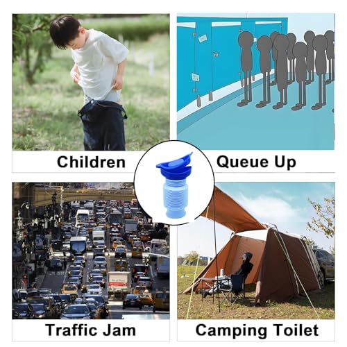 750ML Portable Urinal with Sealed Lid - Collapsible Design for Travel
