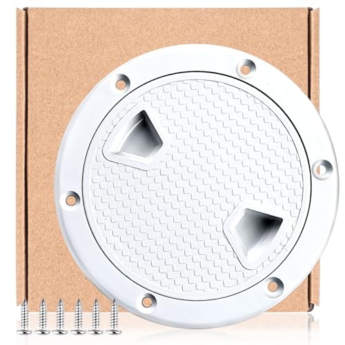 4 Inch Round Non-Slip Boat Hatch with Detachable Cover