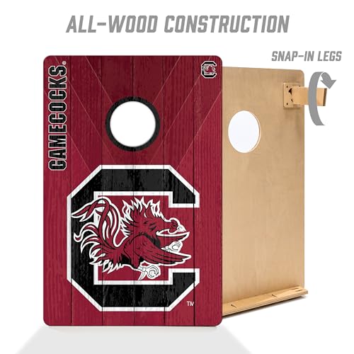 2' x 3' Wood Cornhole Game Set with Team Logo Bags - South Carolina Gamecocks