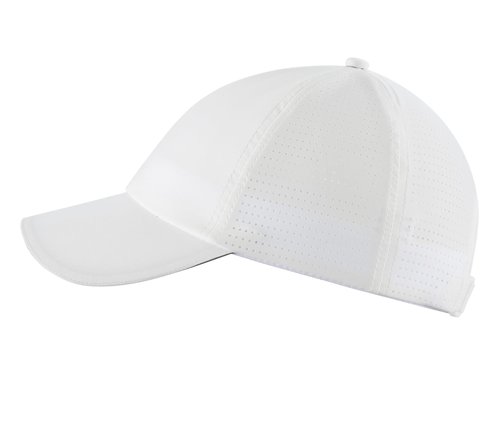 Home Prefer Water Repellent UPF50+ Quick Dry Mens Womens Baseball Cap for Outdoor Sports Running Golf Sun Hat with Reflective Bill White