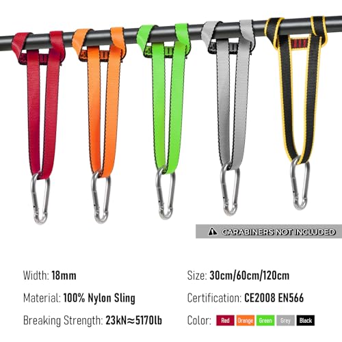 18mm Nylon Climbing Sling - 23KN Certified Webbing Strap