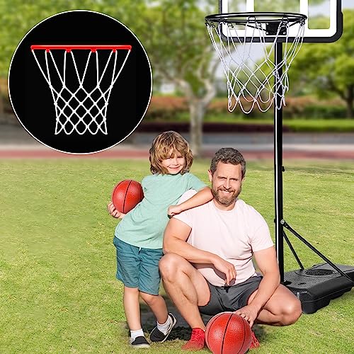Basketball Net Replacement - 8 Pcs Mini Nylon for 8-10.25" Rims - White