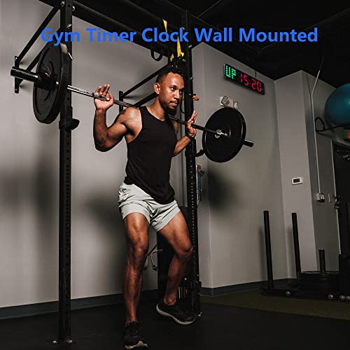 Large Digital Gym Timer with Remote Control - Interval Stopwatch & Countdown Clock